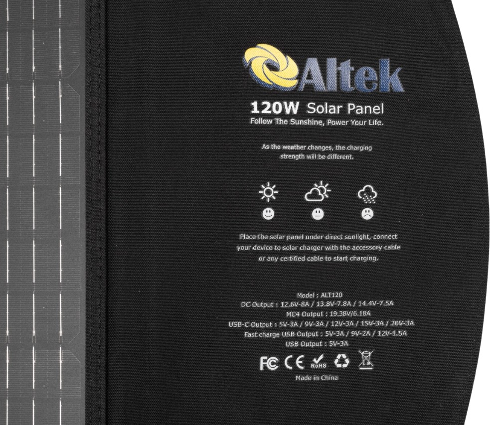 товар Altek AL 600 PowerBox + солнечная панель Altek ALT-120 - фото 13