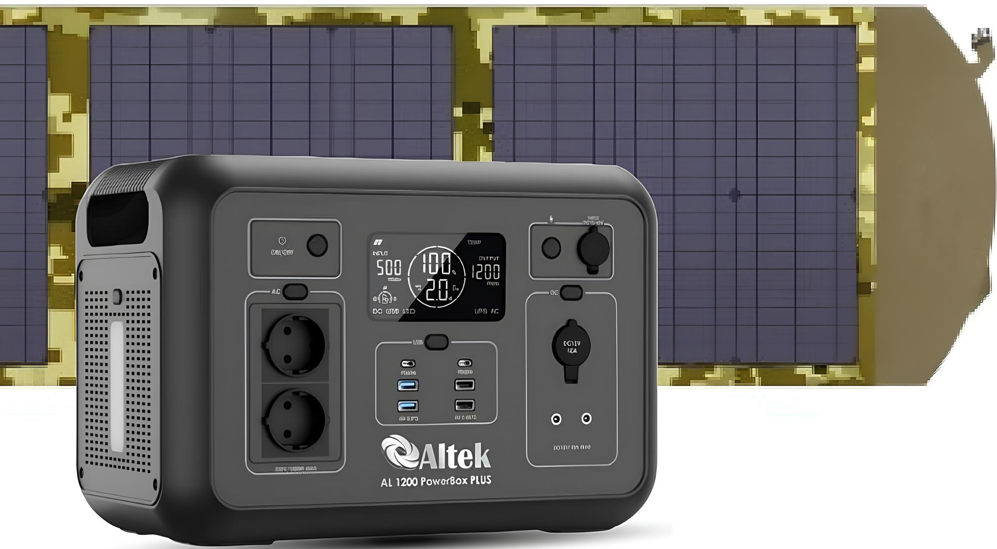 Altek AL 1200 PowerBox Plus + сонячна панель Altek ALT-120 Military