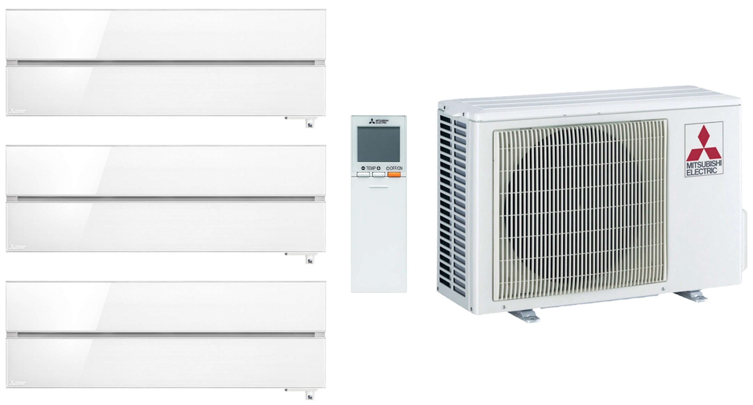 Комплект мульти-сплит системы Mitsubishi Electric Premium White Multi 54 (6+6+9)
