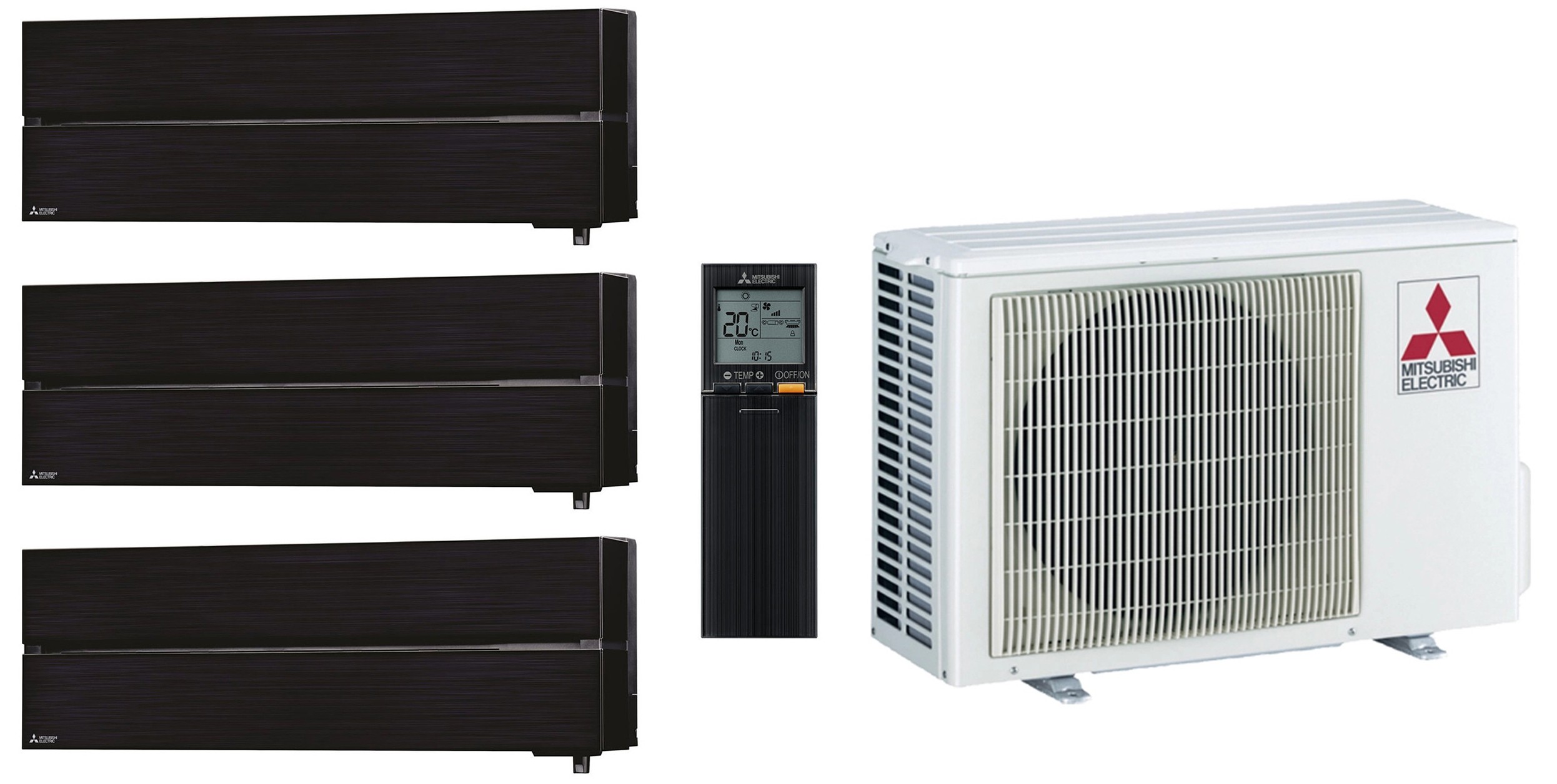 Комплект мульти-сплит системы Mitsubishi Electric Premium Black Multi 68 (6+6+12)