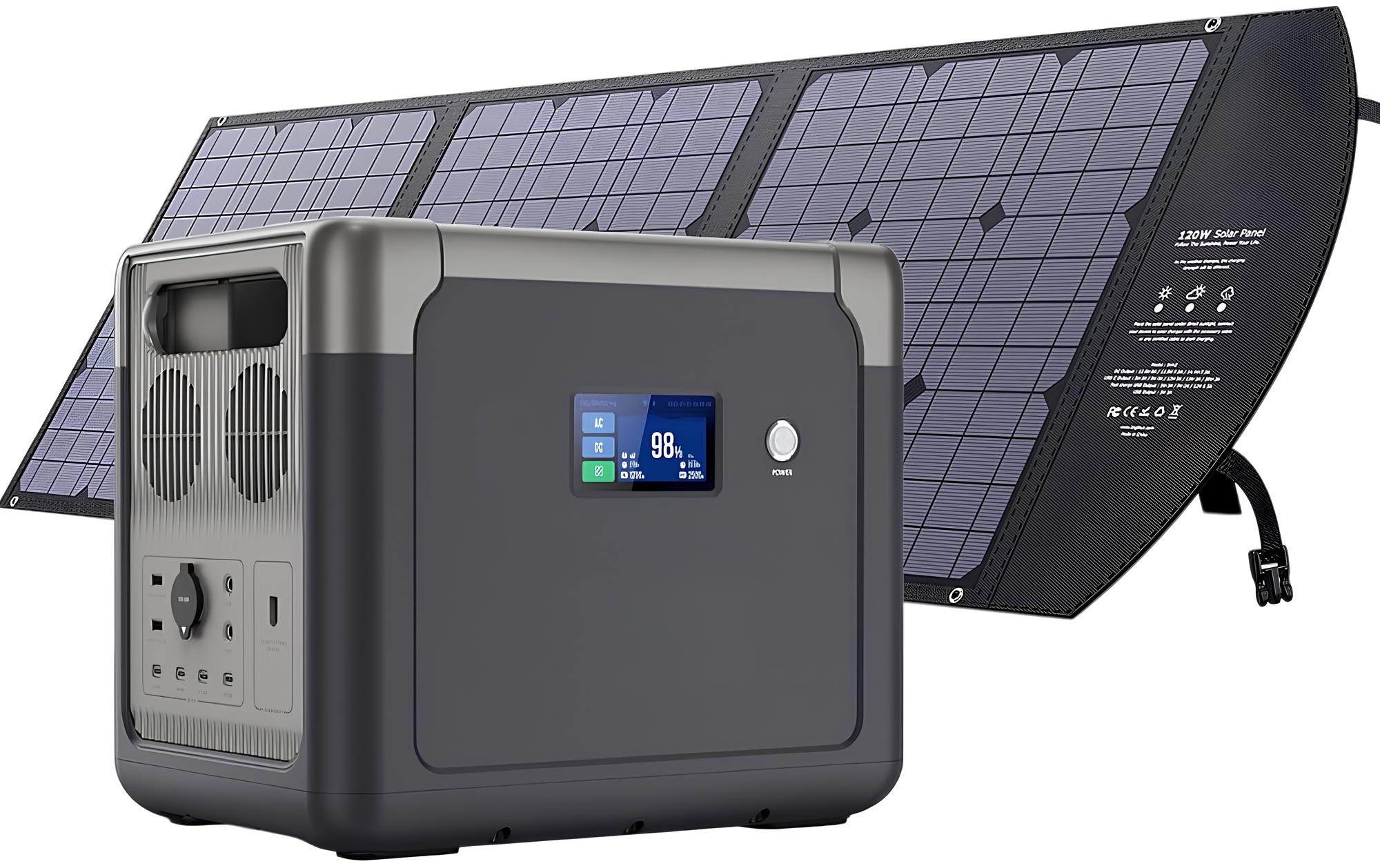 Портативна зарядна станція Altek CP 2500 + сонячна панель Altek ALT-120