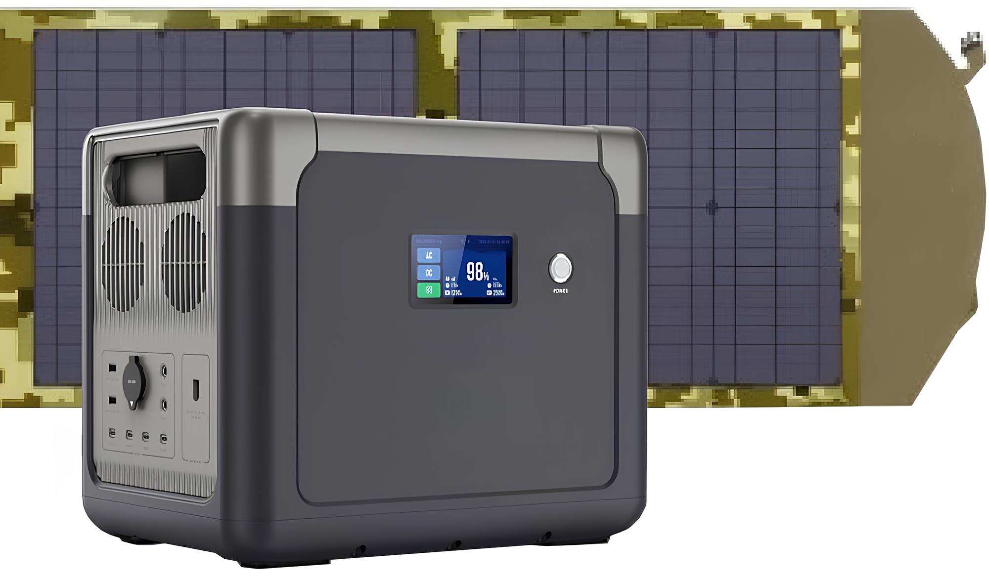 Портативна зарядна станція Altek CP 2500 + сонячна панель Altek ALT-120 Military