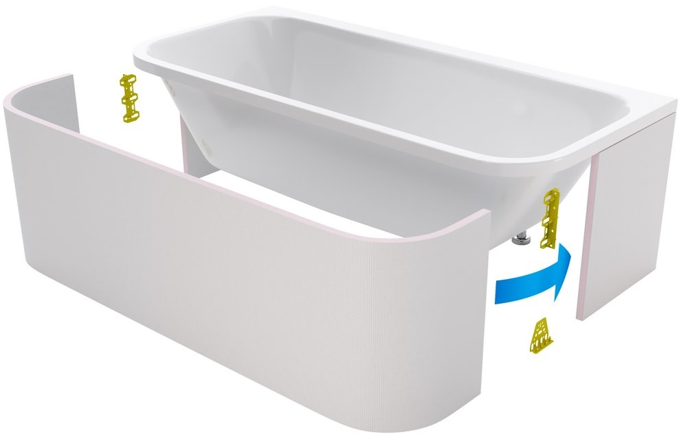 Панель для ванни під плитку Excellent Arana (OBEX.ARA.18WH) ціна 17490 грн - фотографія 2