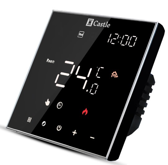 Терморегулятор Castle AC602H WI-FI черный цена 2000 грн - фотография 2