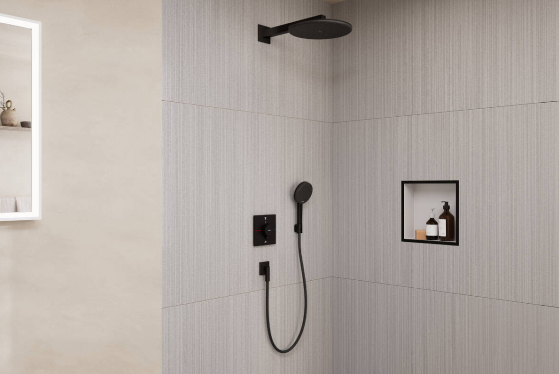 Душевая система Hansgrohe Raindance Alive S 300 1jet Matt Black 24630670 цена 127667 грн - фотография 2