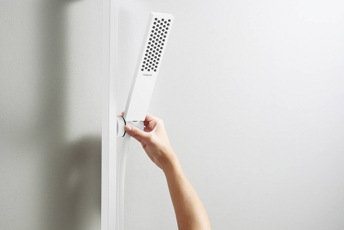 Душовий набір Hansgrohe Pulsify E Matt White 24371700 ціна 22991 грн - фотографія 2