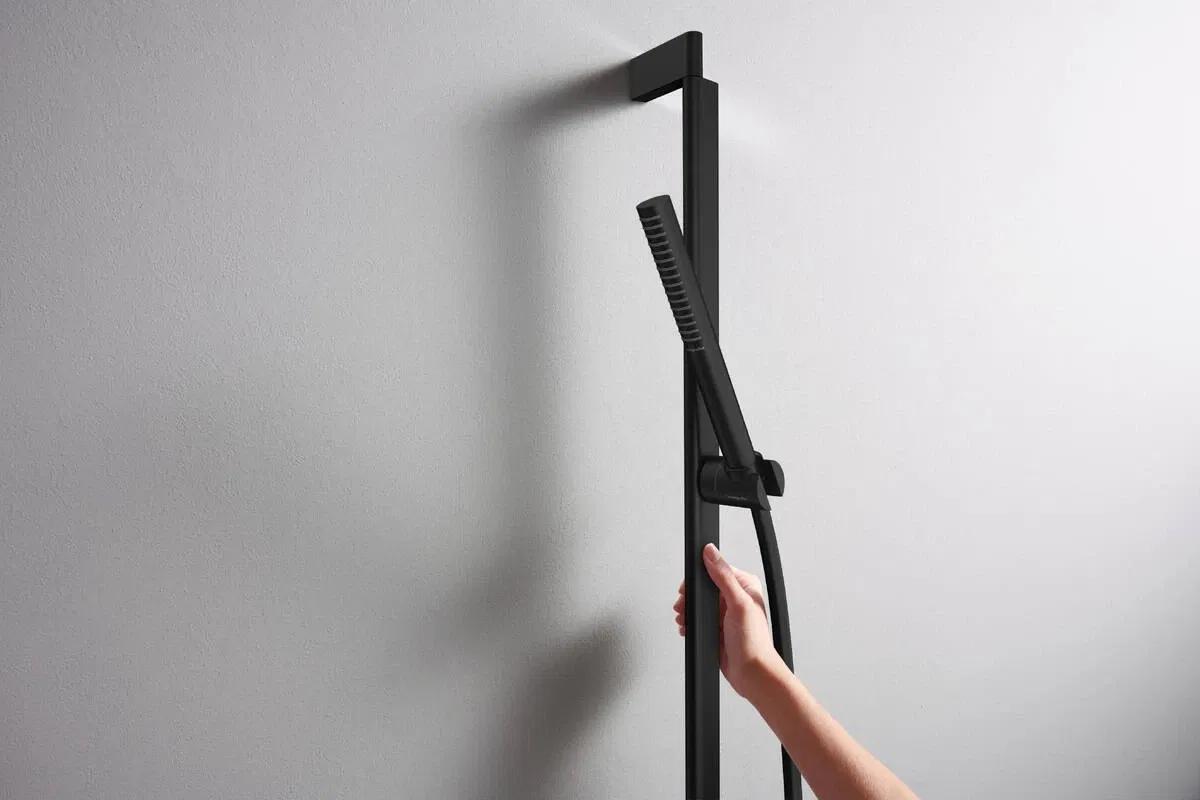 в продажу Душовий набір Hansgrohe Pulsify S 100 1jet EcoSmart 90 см Matt Black 24382670 - фото 3