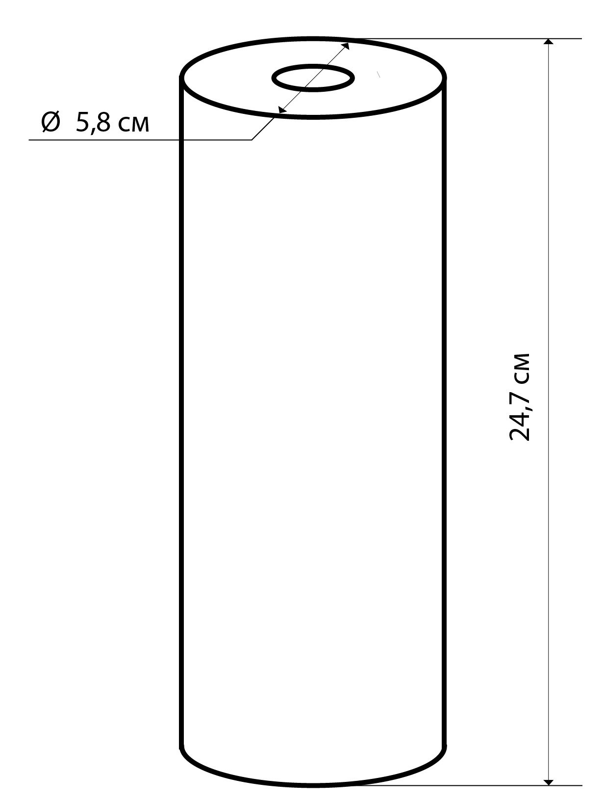Свод Blu поліпропілен 10" Габаритні розміри