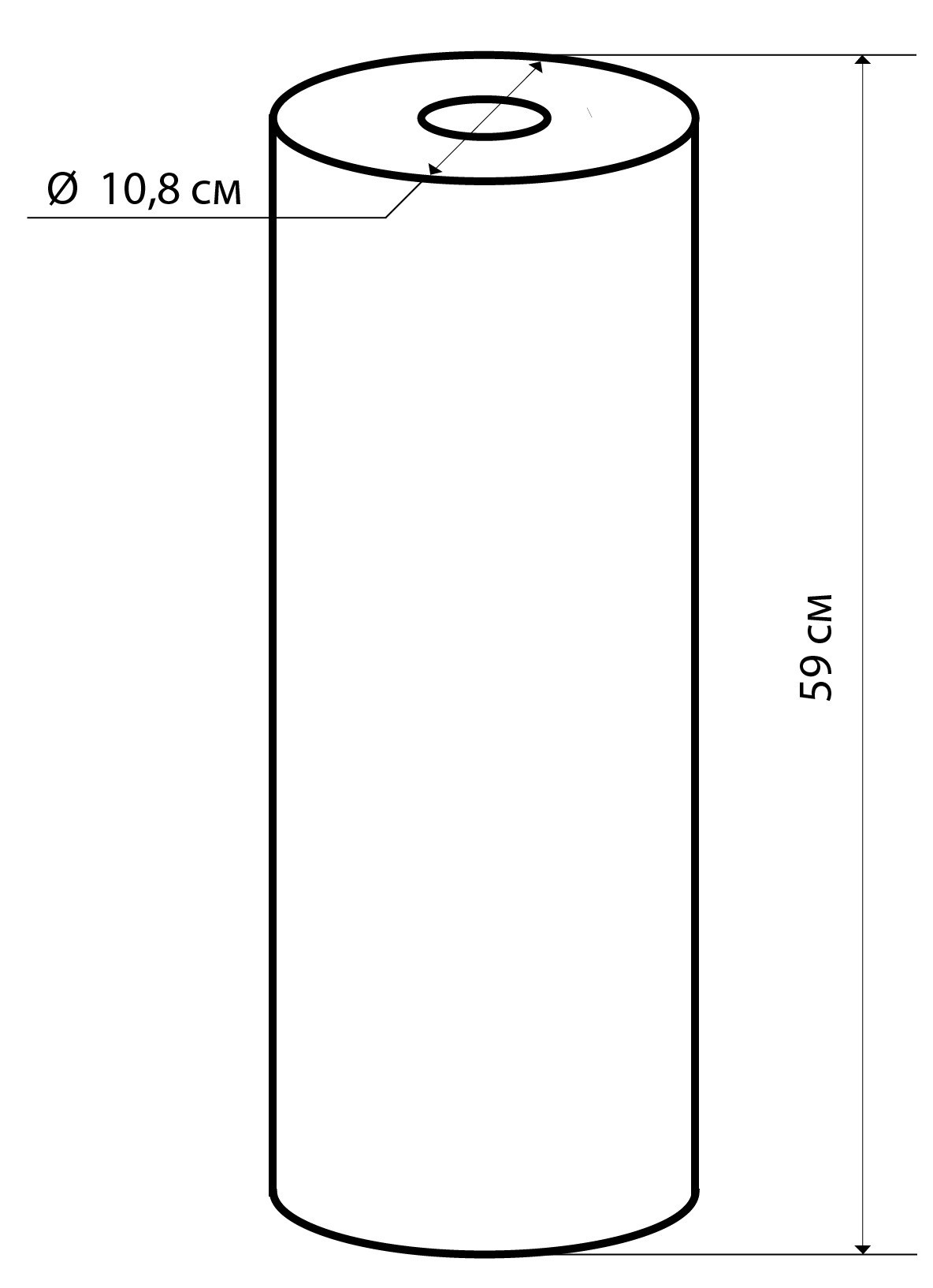 Свод Blu полипропилен BB20 Габаритные размеры