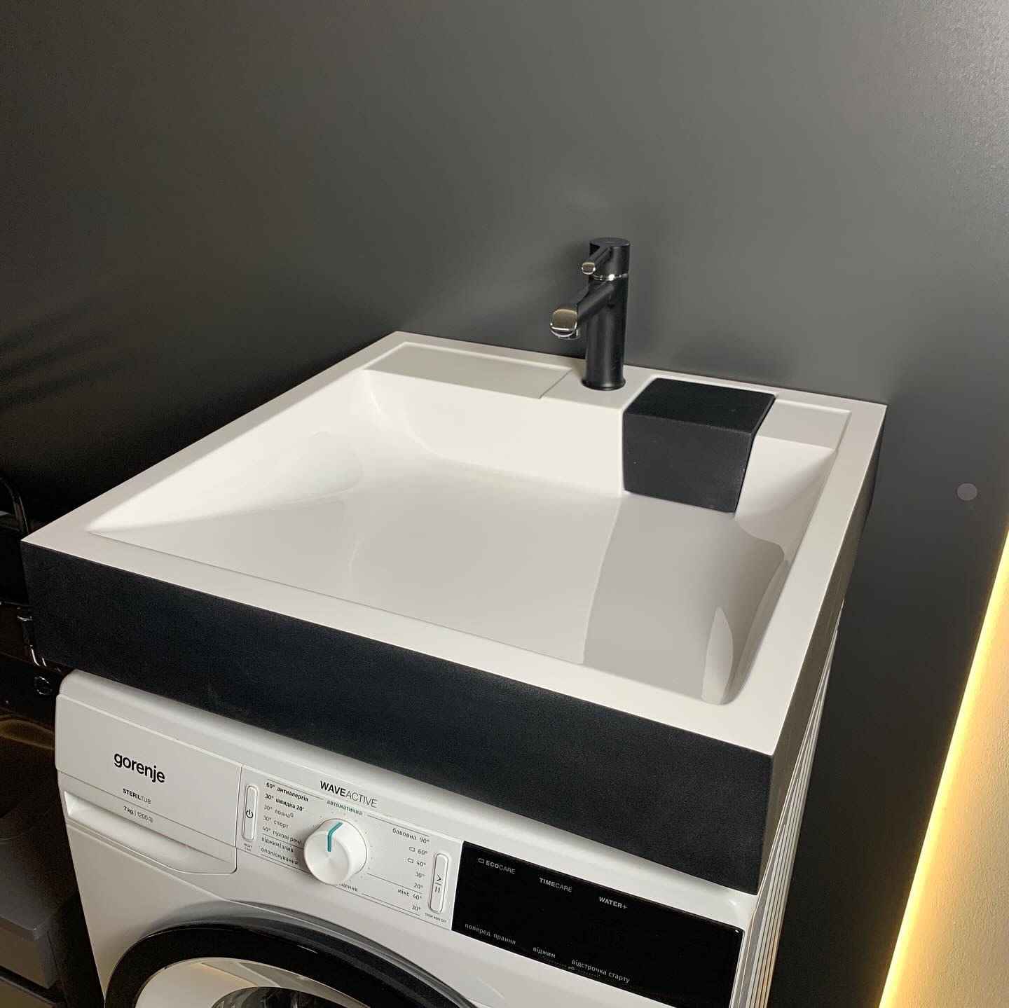 в продажу Умивальник Adamant Washer New Black/White (4824296202903) - фото 3