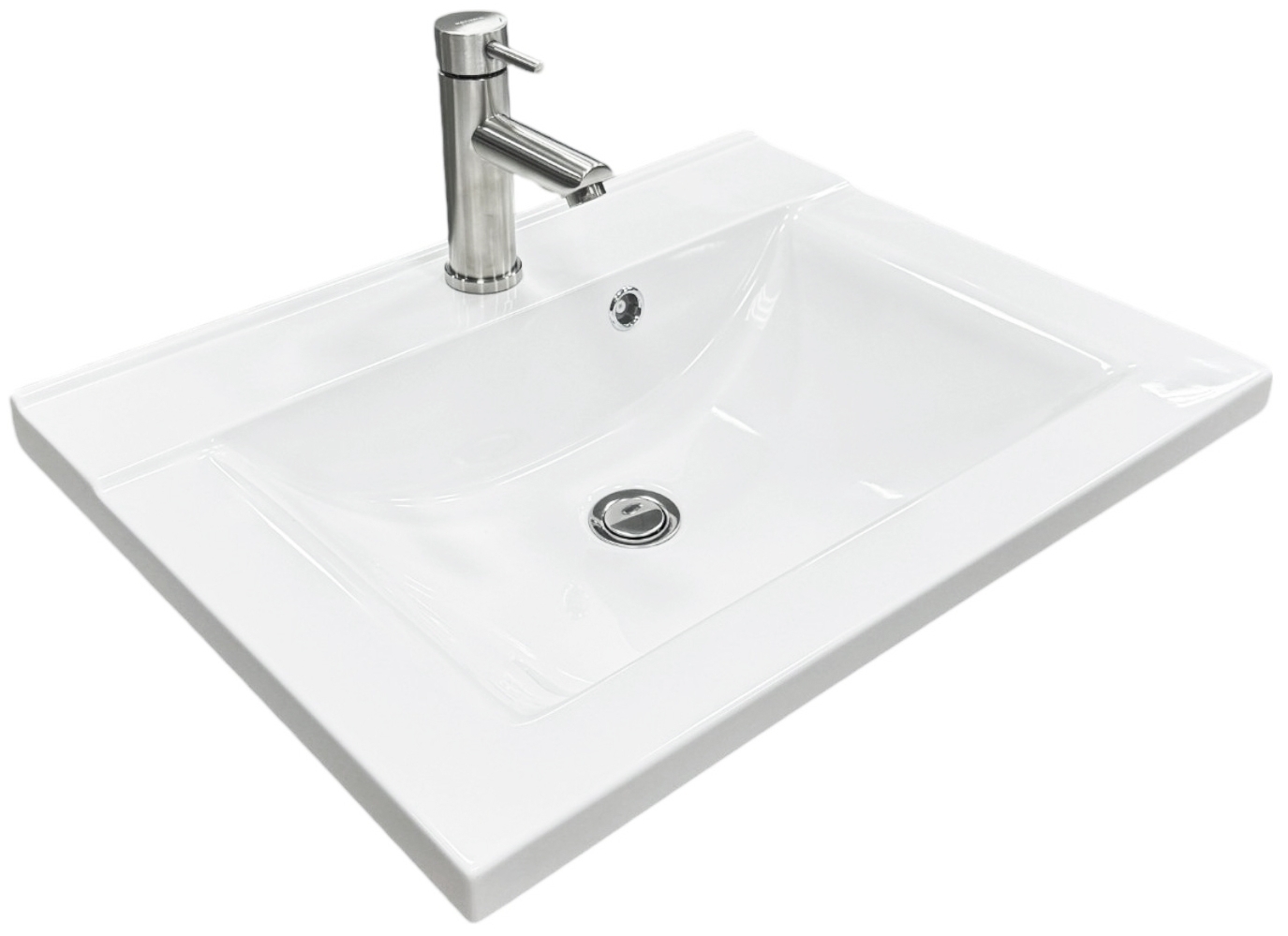 Набір для ванної Adamant Quanto 60 з сифоном Click-Clack + змішувач (4824296208001) ціна 4029 грн - фотографія 2