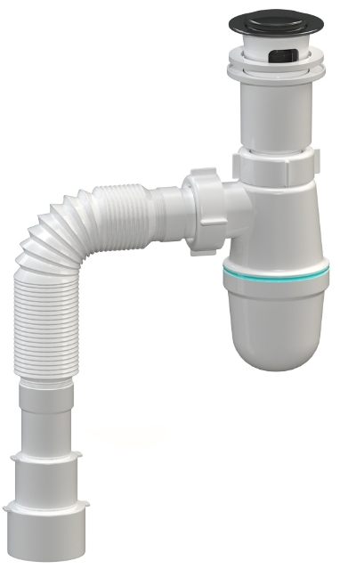 Набір для ванної Adamant Quanto 70 з сифоном Click-Clack + змішувач (4824296208101) зовнішній вигляд - фото 9