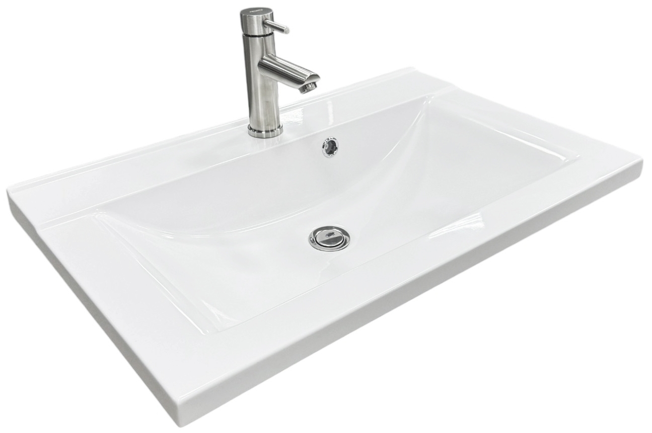 Набір для ванної Adamant Quanto 70 з сифоном Click-Clack + змішувач (4824296208101) ціна 4335 грн - фотографія 2