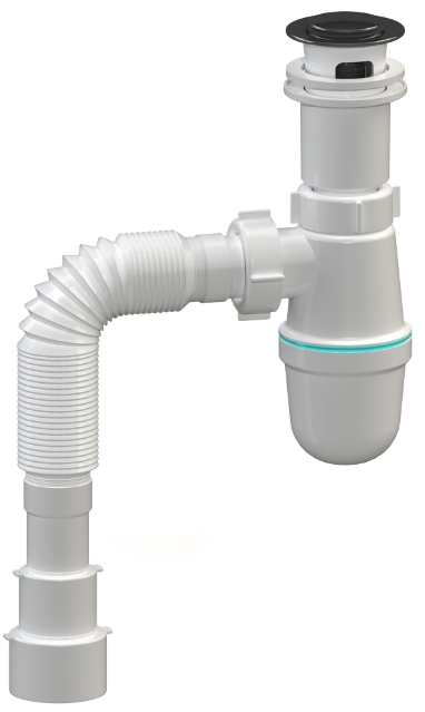 Набір для ванної Adamant Quanto 80 з сифоном Click-Clack + змішувач (4824296208201) зовнішній вигляд - фото 9