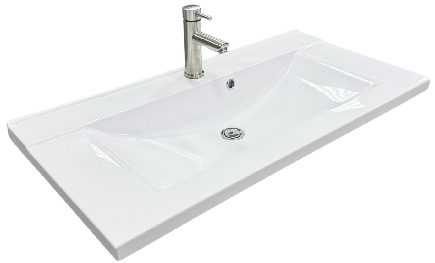 Набір для ванної Adamant Quanto 90 з сифоном Click-Clack + змішувач (4824296208301) ціна 5253 грн - фотографія 2