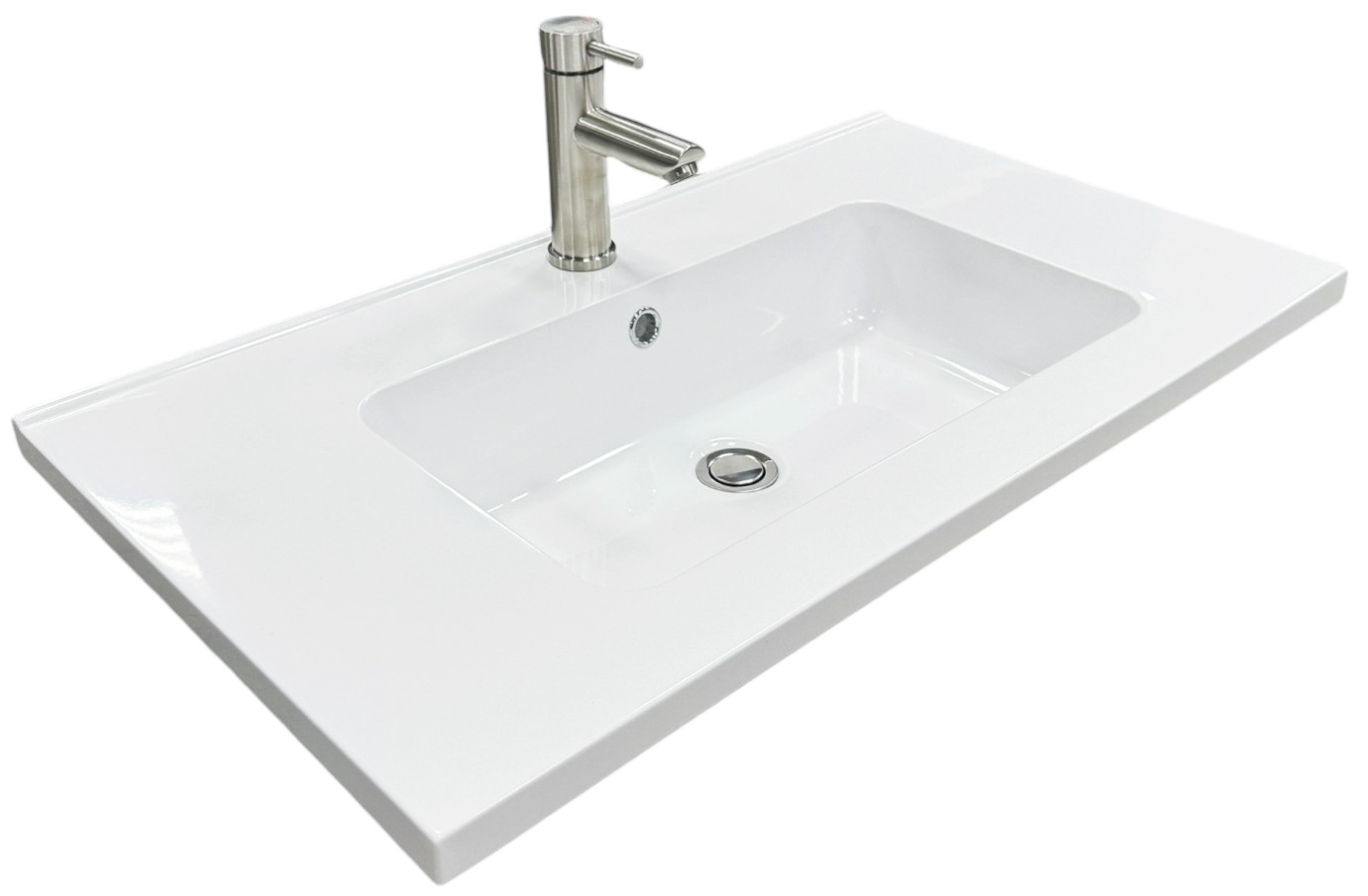 Набір для ванної Adamant Flat 80 з сифоном Click-Clack + змішувач (4824296207801) ціна 5253 грн - фотографія 2