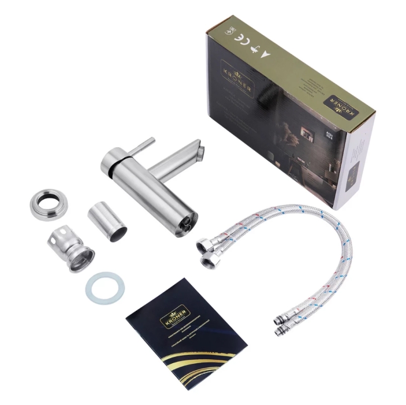 Набір для ванної Adamant Flat 80 з сифоном Click-Clack + змішувач (4824296207801) огляд - фото 8