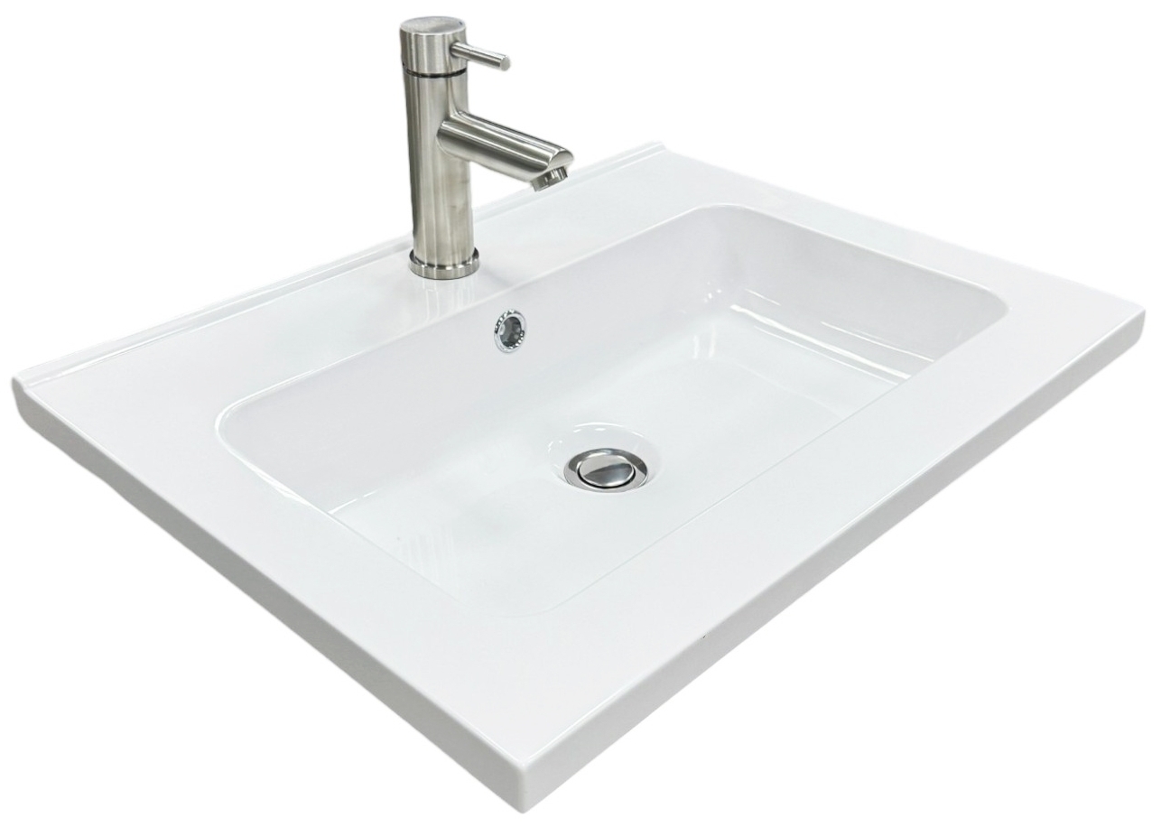 Набір для ванної Adamant Flat 60 з сифоном Click-Clack + змішувач (4824296207701) ціна 4590 грн - фотографія 2