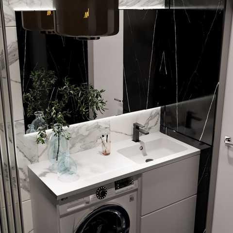 Набір для ванної Adamant Flat 120R з сифоном Click-Clack + змішувач (4824296208501) відгуки - зображення 5