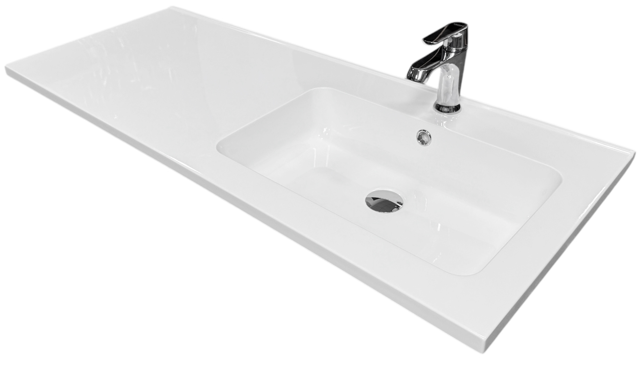 Набір для ванної Adamant Flat 120R з сифоном Click-Clack + змішувач (4824296208501) ціна 8619 грн - фотографія 2