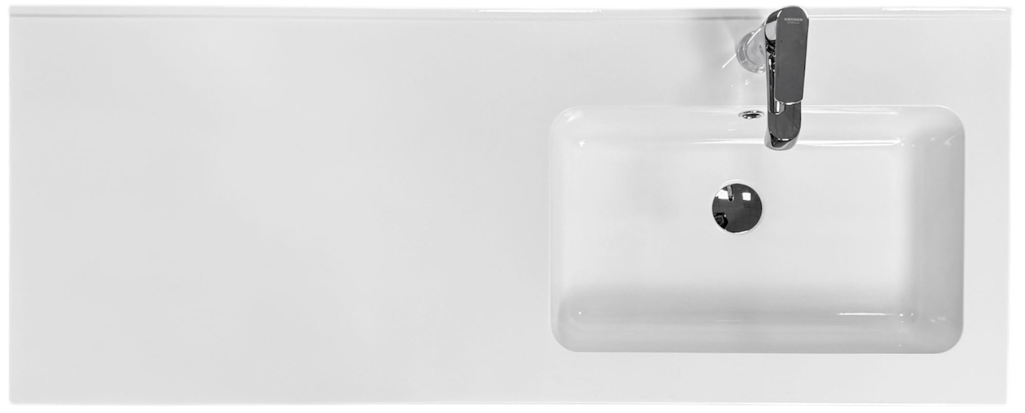 в продажу Набір для ванної Adamant Flat 120R з сифоном Click-Clack + змішувач (4824296208501) - фото 3