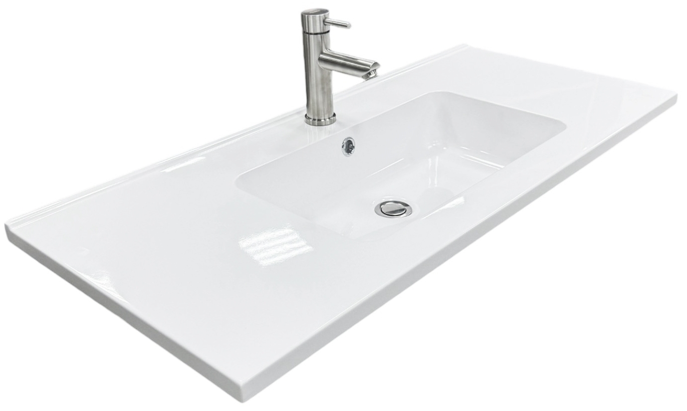 Набір для ванної Adamant Flat 100 з сифоном Click-Clack + змішувач (4824296207601) ціна 5814 грн - фотографія 2