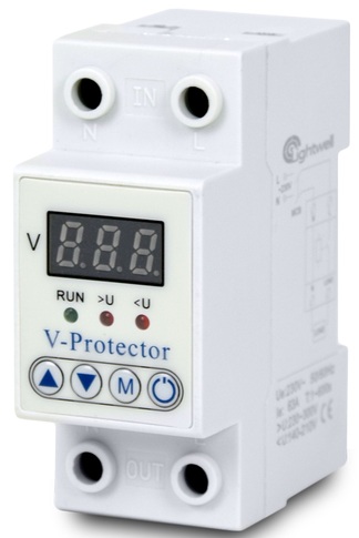 Автоматичний вимикач з реле напруги Lightwell ZS3 V protector 1P+N/63A (256727)