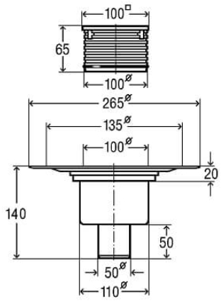 Viega Advantix DN50 (556914) Габаритные размеры