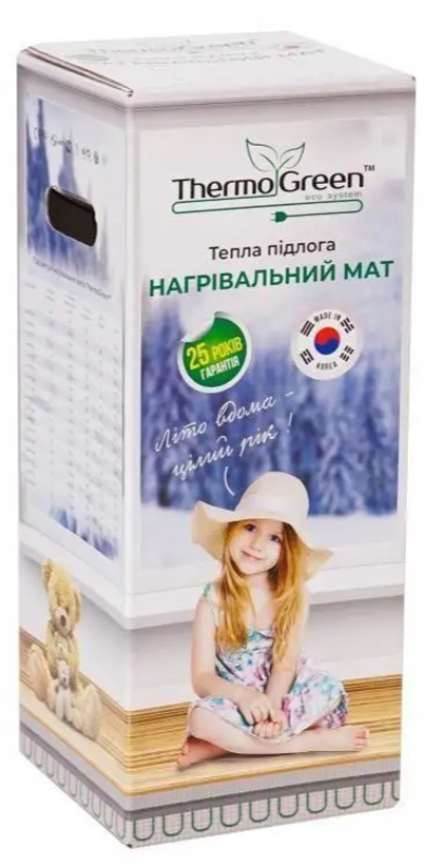 Мат нагревательный ThermoGreen TGMT 1 м², 150 Вт (TGMT010) + терморегулятор Heat Plus M5.16 цена 3432 грн - фотография 2