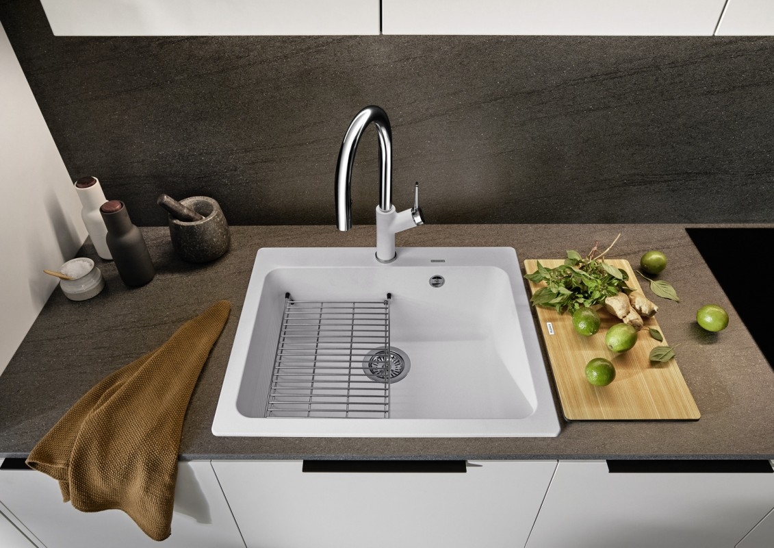 Кухонна мийка Blanco Naya 6 (527128) Ніжний білий ціна 11900 грн - фотографія 2