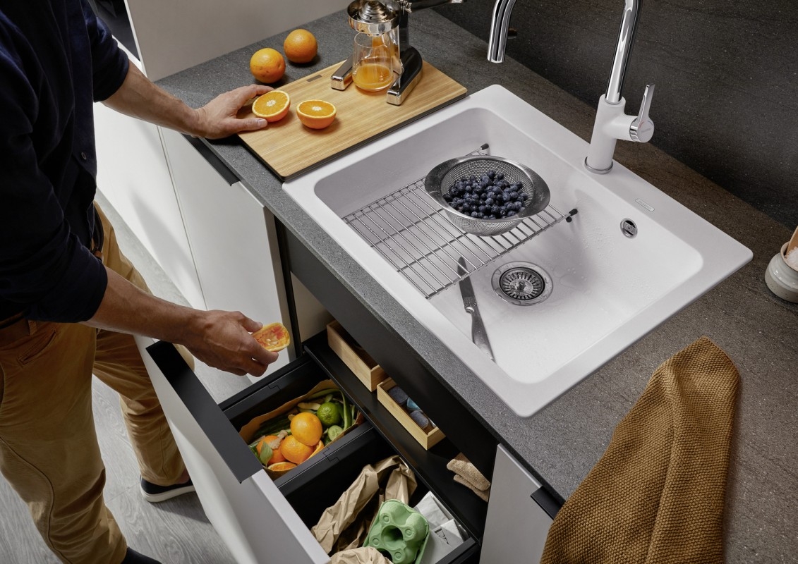 Кухонна мийка Blanco Naya 6 (527128) Ніжний білий відгуки - зображення 5