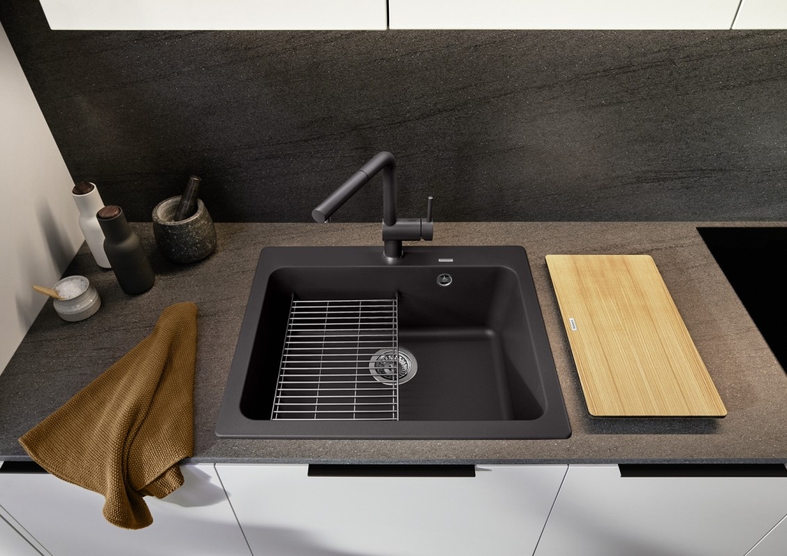 Кухонна мийка Blanco Naya 6 (519639) Темна скеля ціна 11900 грн - фотографія 2