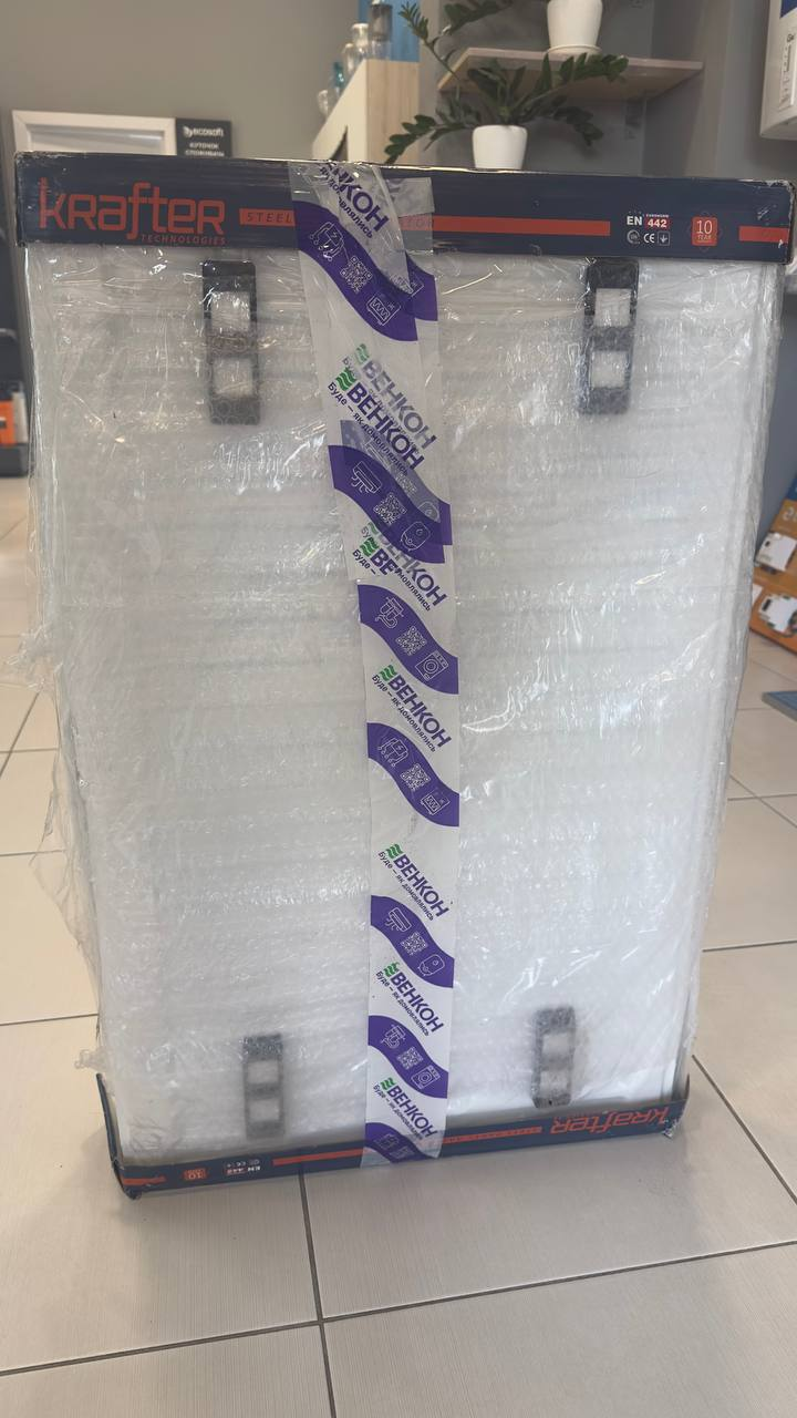 Радиатор для отопления Krafter VC22 500x800 нижнее подключение уценка цена 2330 грн - фотография 2