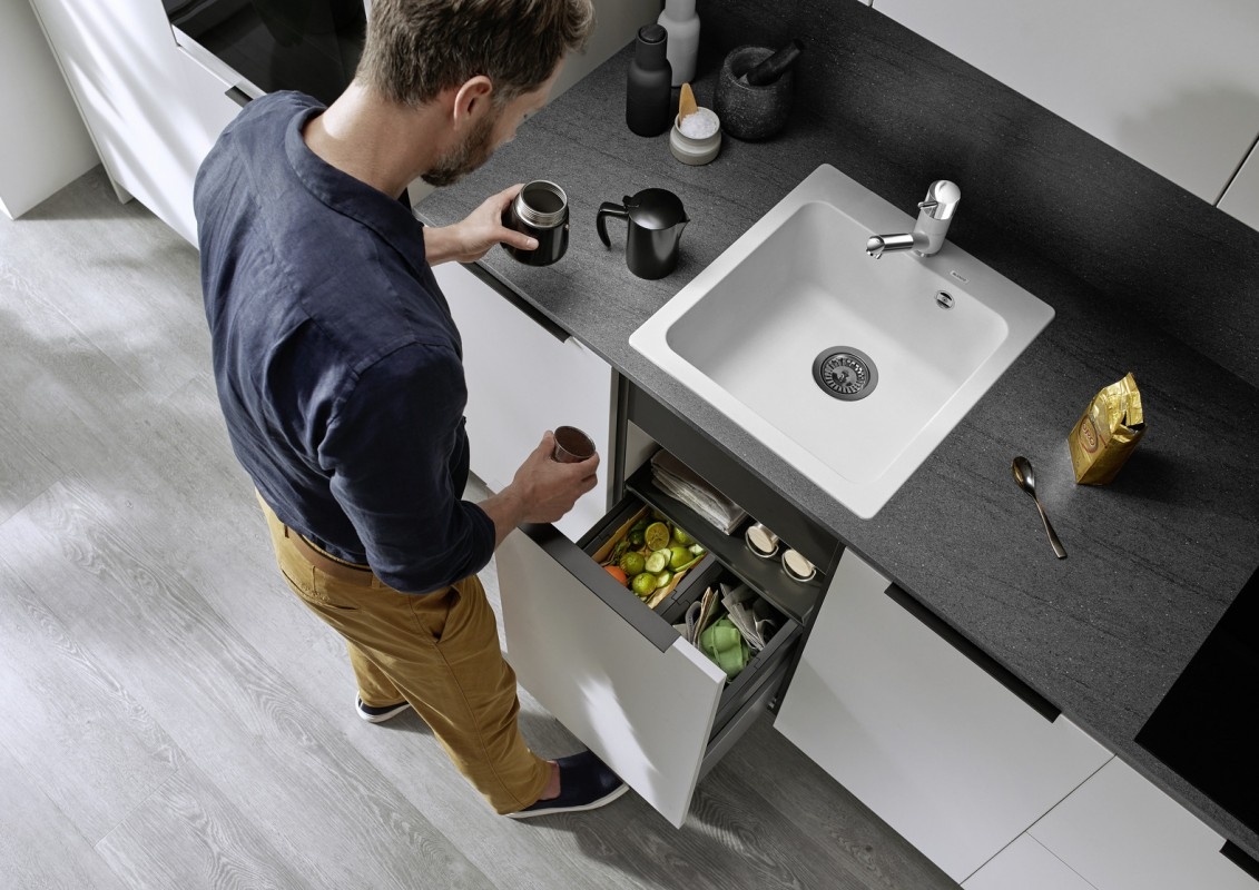 в продаже Кухонная мойка Blanco Naya 45 (527126) Нежный белый - фото 3