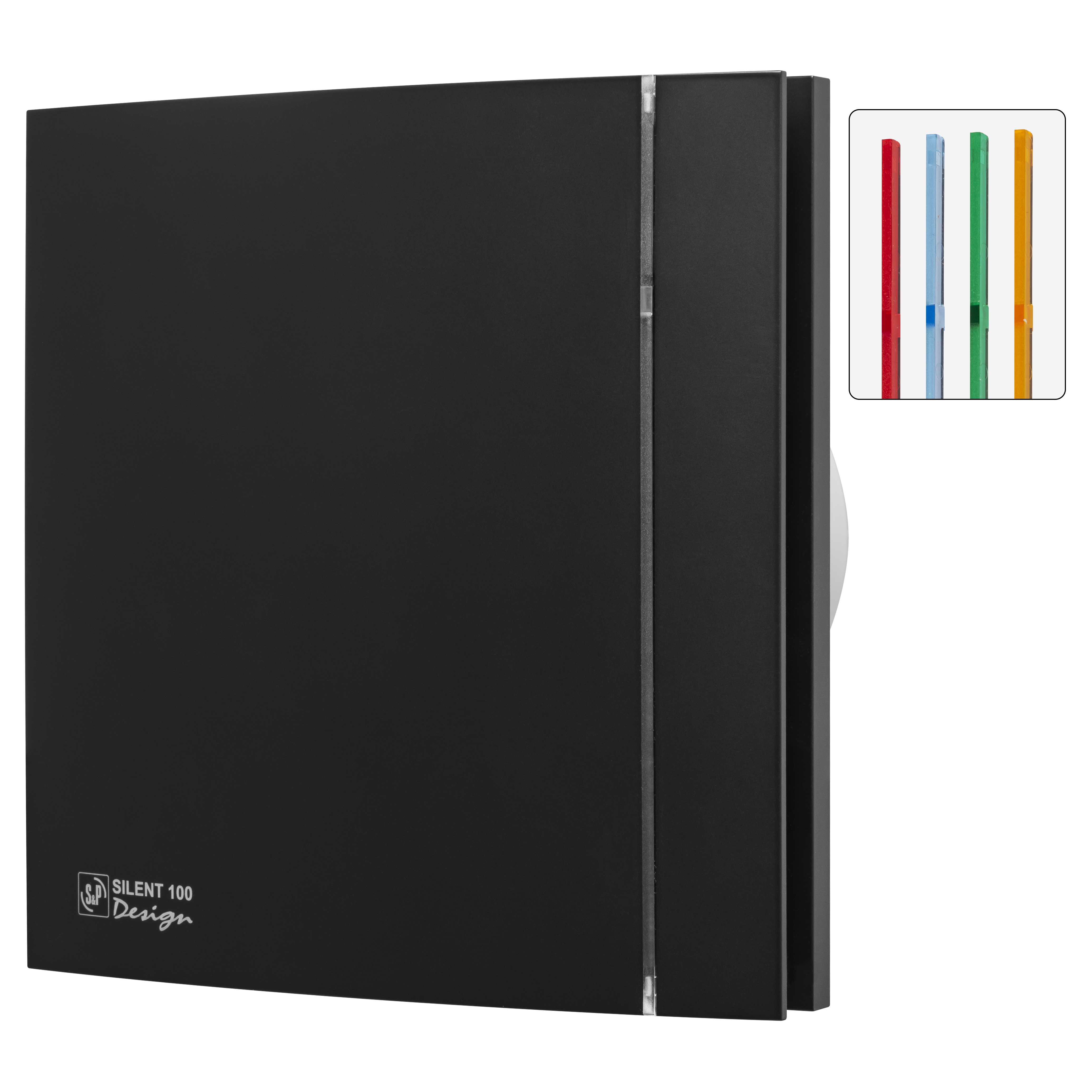 Вытяжной вентилятор Soler&Palau Silent-100 CZ Matt Black Design-4C уценка