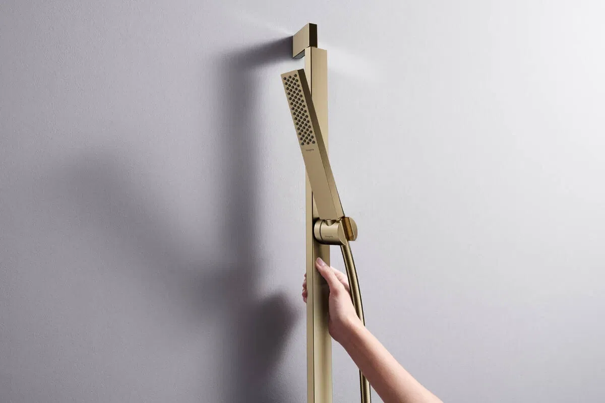 в продажу Лійка для ручного душу Hansgrohe Pulsify E 100 1jet EcoSmart+ Polished Gold Optic 24321990 - фото 3