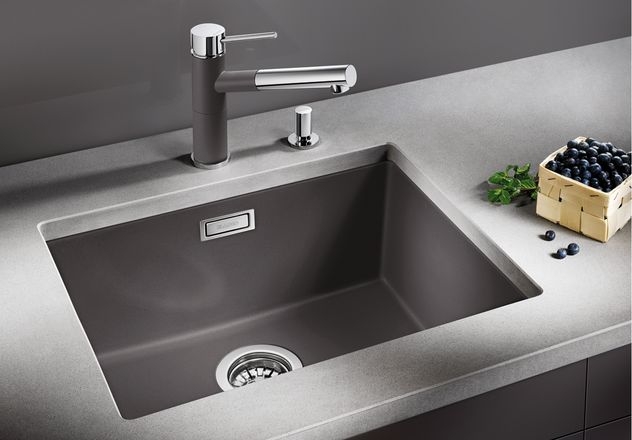 Кухонна мийка Blanco Subline 500-U (523432) Антрацит ціна 15250 грн - фотографія 2