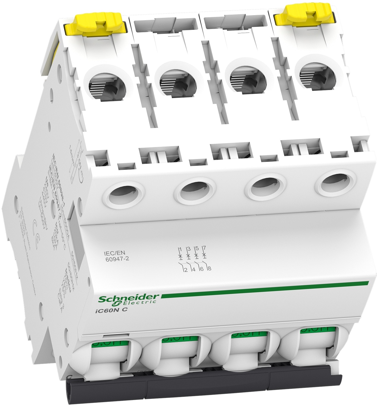 в продажу Автоматичний вимикач Schneider Electric Acti9 iC60N, 4P, 50A, 6kA, C (A9F79450) - фото 3