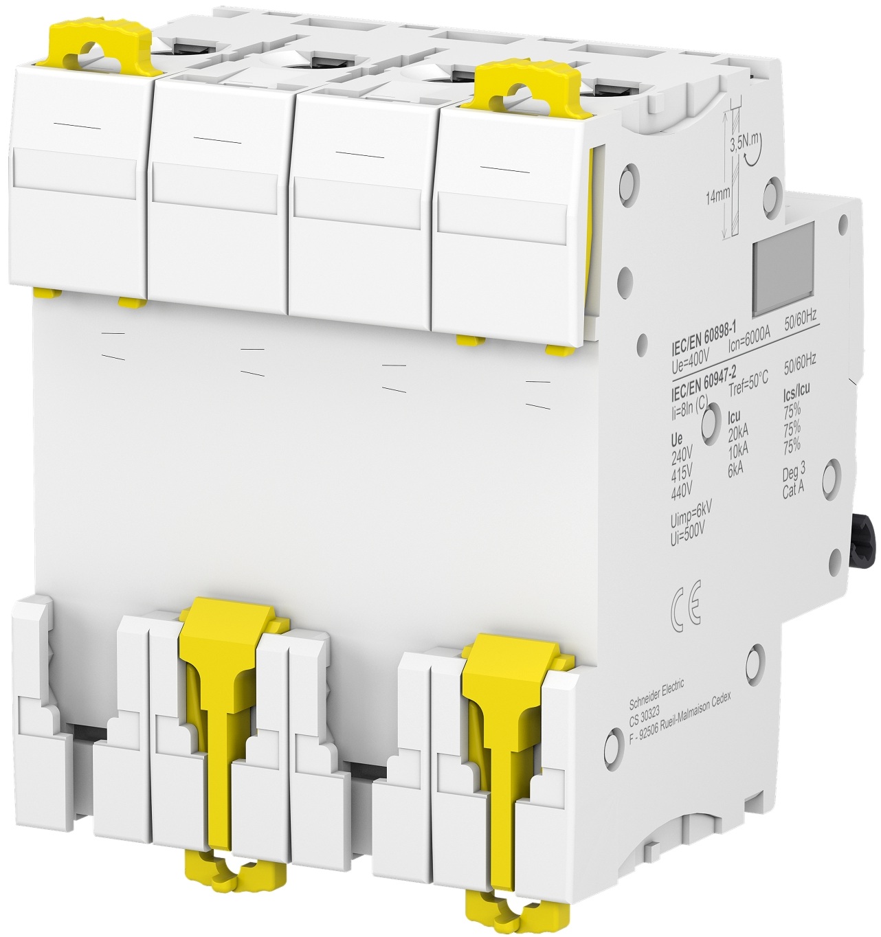 Автоматичний вимикач Schneider Electric Acti9 iC60N, 4P, 50A, 6kA, C (A9F79450) відгуки - зображення 5