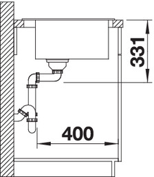 Blanco Pleon 5 (527135) Ніжний білий Габаритні розміри