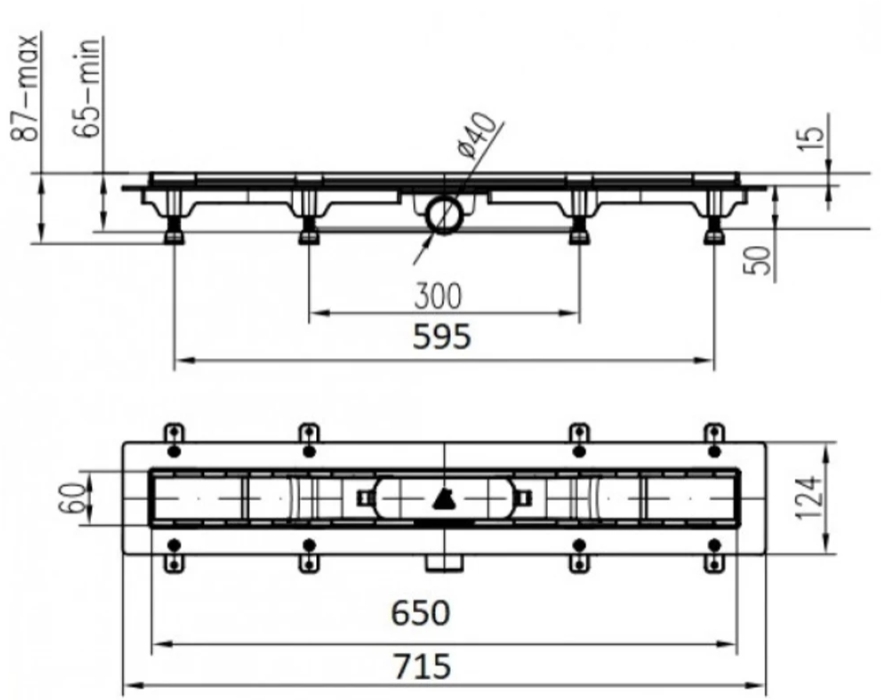 MCH CH-650-K Габаритные размеры