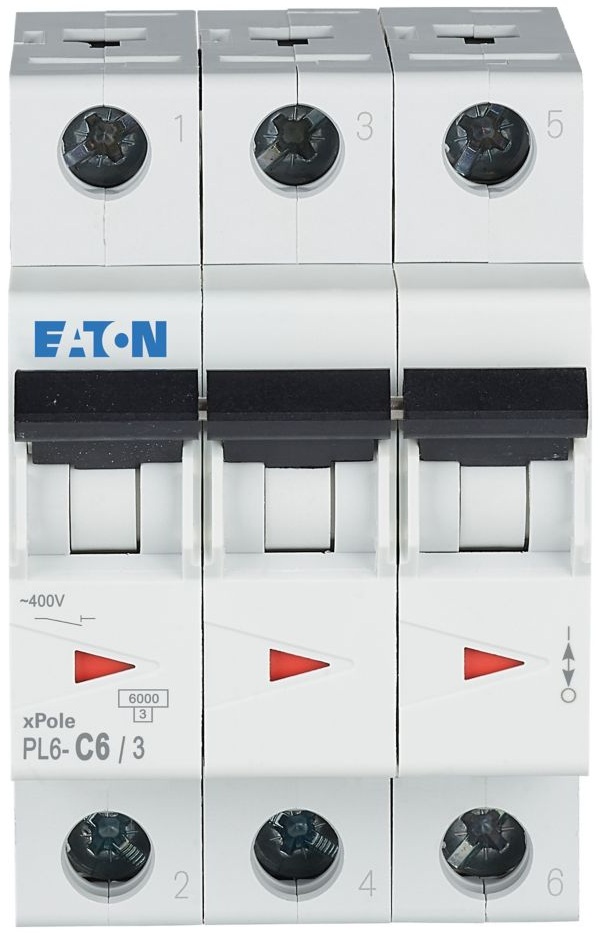 Автоматичний вимикач Eaton PL6-C6/3 (286598)