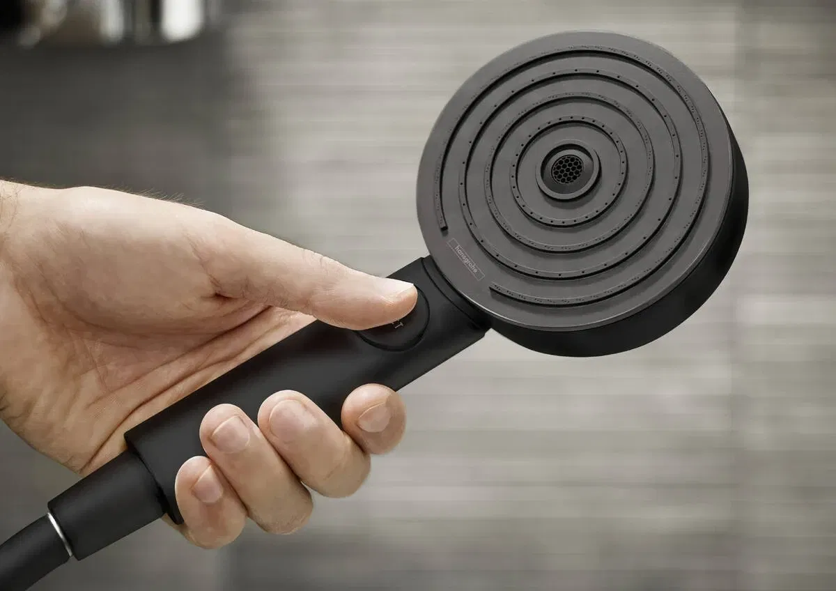 Ручной душ Hansgrohe Pulsify Select Activation 105 3jet EcoSmart Matt Black 24101670 цена 3170 грн - фотография 2