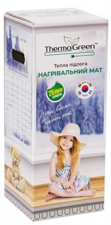 Електрична тепла підлога ThermoGreen TGMT 1 м², 150 Вт (TGMT010) + терморегулятор Heat Plus M15.16 ціна 2904 грн - фотографія 2