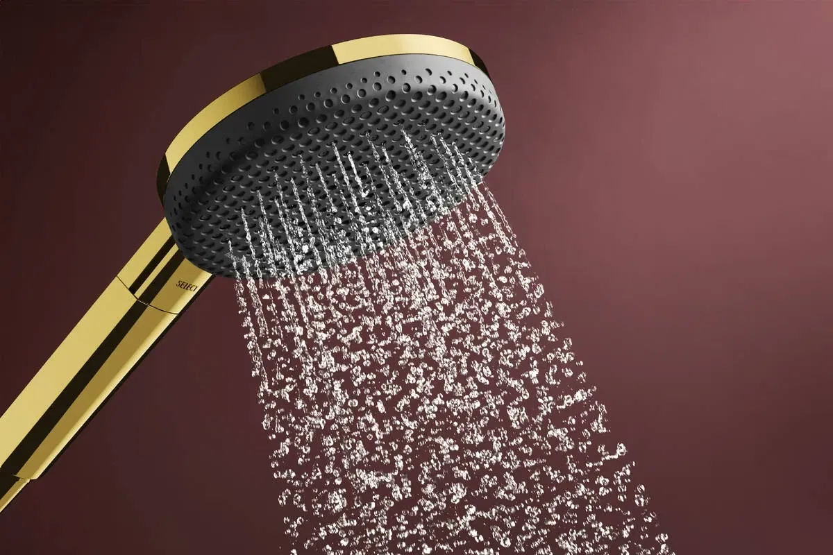 Лійка для ручного душу Hansgrohe Raindance Alive Select S 3jet Polished Gold Optic 24500990 ціна 7252 грн - фотографія 2