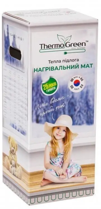 Электрический теплый пол ThermoGreen TGMT 2 м² 150 Вт + терморегулятор BHT 320 gold цена 3960 грн - фотография 2