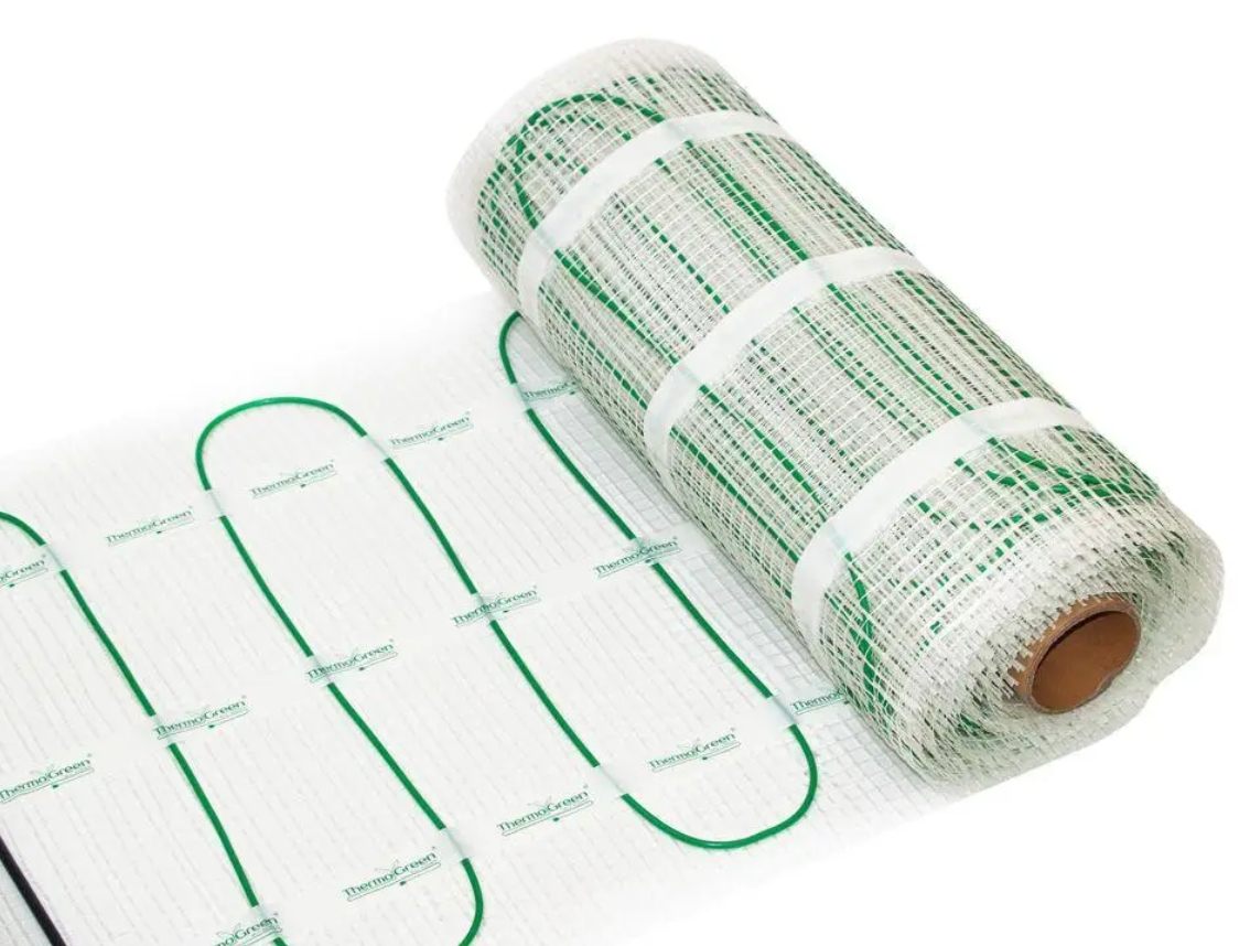 Мат нагревательный ThermoGreen TGMT 2 м², 300 Вт + терморегулятор Heat Plus M5.16 Black обзор - фото 8