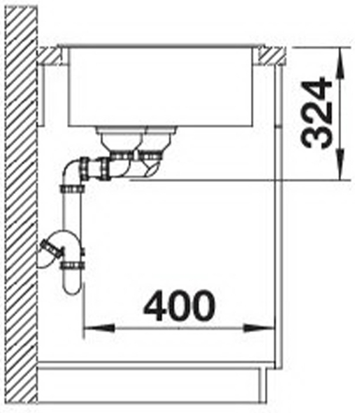 Blanco Legra 8 (526226) Білий Габаритні розміри