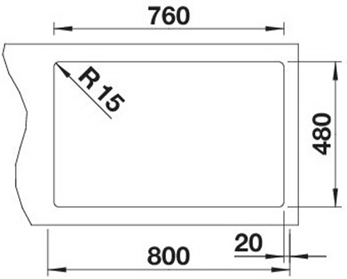 Blanco Legra 8 (526223) Чорний Габаритні розміри