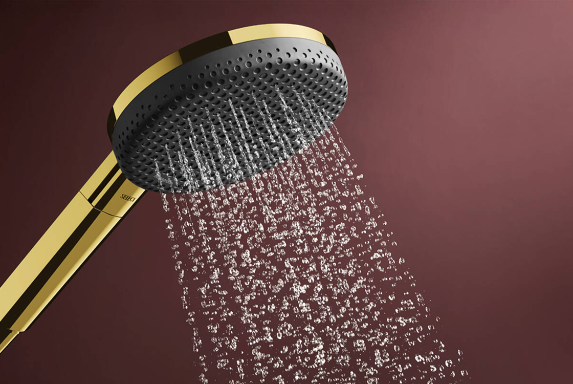 Лійка для ручного душу Hansgrohe Raindance Alive Select S 3jet EcoSmart+ Polished Gold Optic 24512990 відгуки - зображення 5